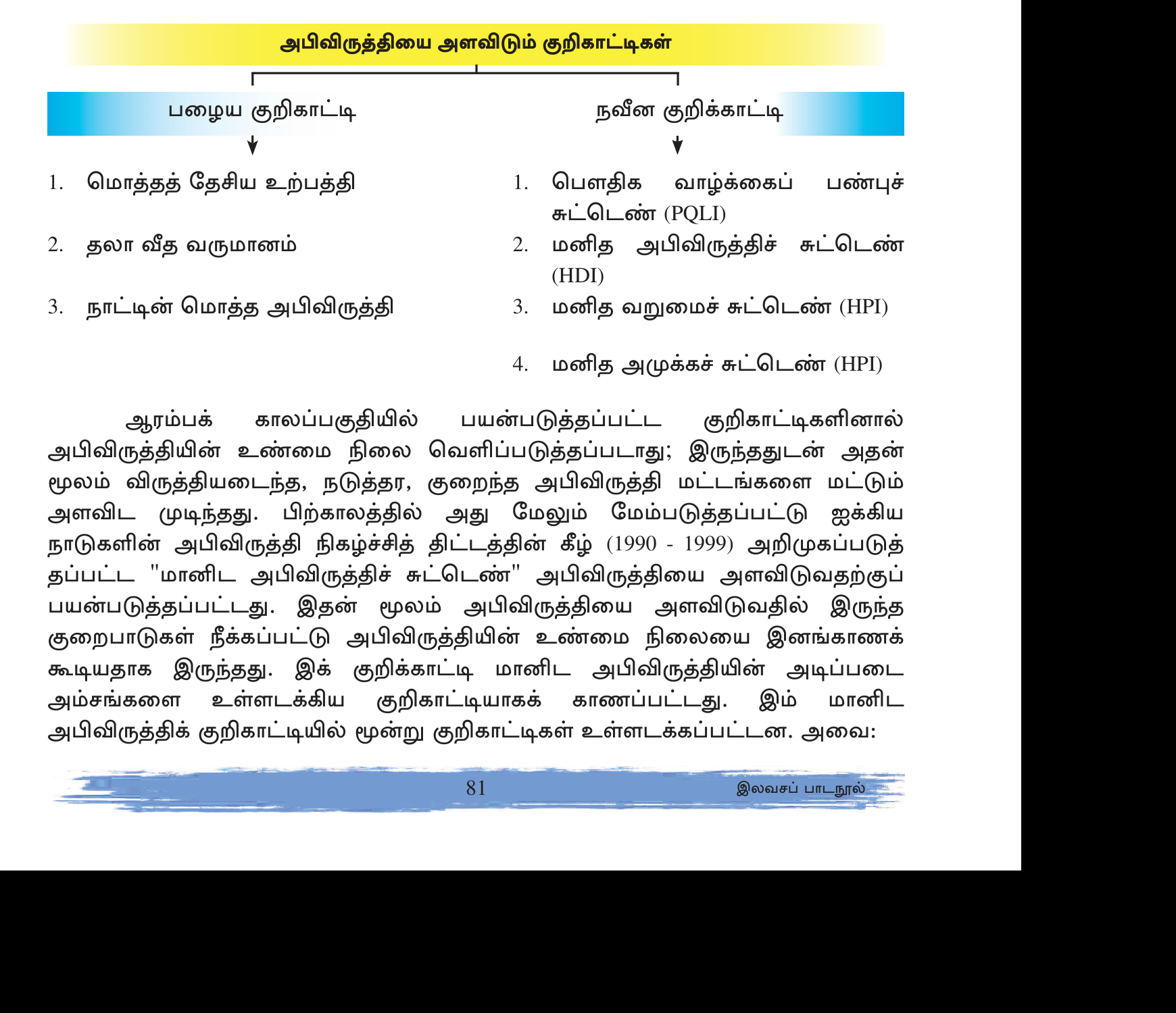 உரு 5.3 — பழைய vs புதிய அபிவிருத்தி கருத்தாக்கம்.
